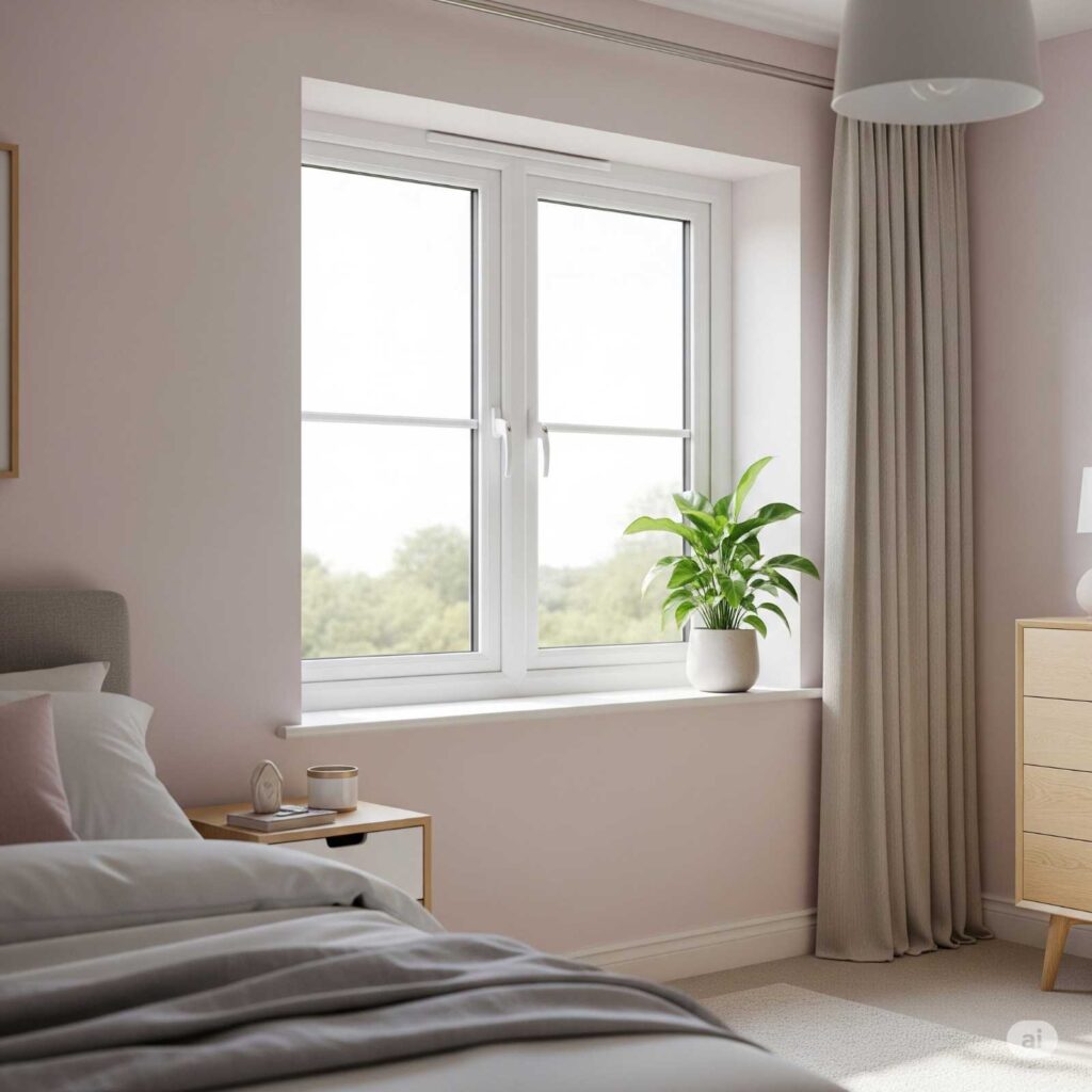 Simple bedroom window design
