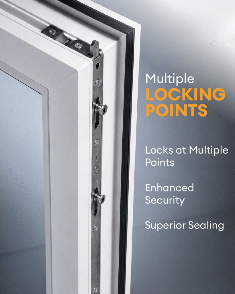 multi point locking make upvc doors secure