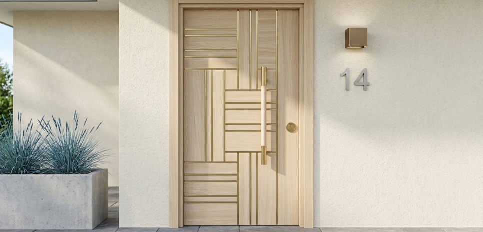 wpc door for modern home